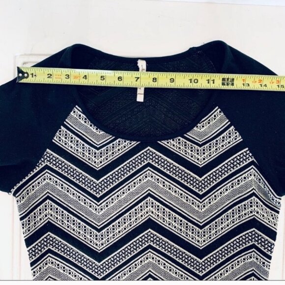 WILLOW AND CLAY BODYCON BLACK& WHITE STRETCH DRESS WOMEN SIZE MEDIUM - Picture 6 of 10